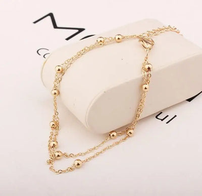 New Personalized Butterfly Pendant Anklet Summer Beach Leg Chain Handcrafted Anklet Gold And Silver Headwear Wholesale And Retai