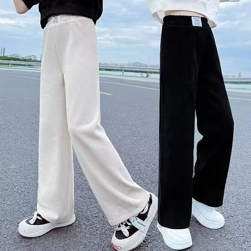 Girls Wide Leg Pants New Spring and Autumn Trendy Children&