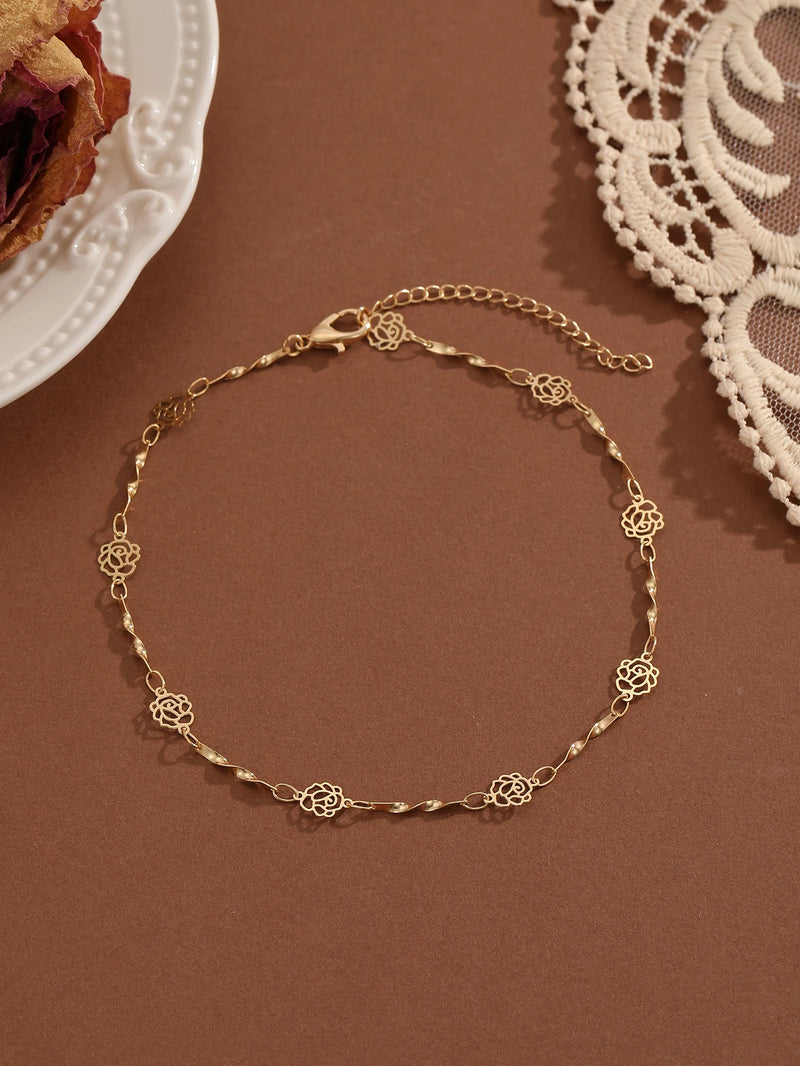 Crystal Cubic Zirconia Anklet For Women Girls Ankle Bracelet Leg Chain