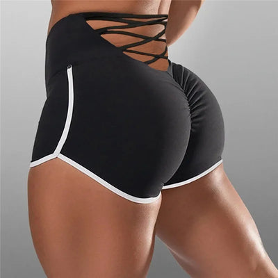 High Waist Sexy Women's Sports Shorts Athletic Gym Workout Fitness Yoga Leggings Briefs Athletic Breathable Skinny Shorts