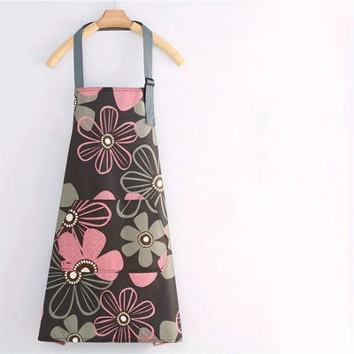 New Cotton Canvas Fashion Waterproof Apron Kitchen Aprons for Women Men Cooking Female Adult Waist Thin Breathable Male Work