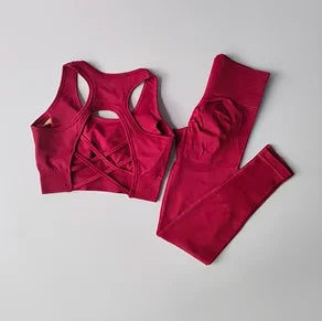 2PCS Sports Bra Women&