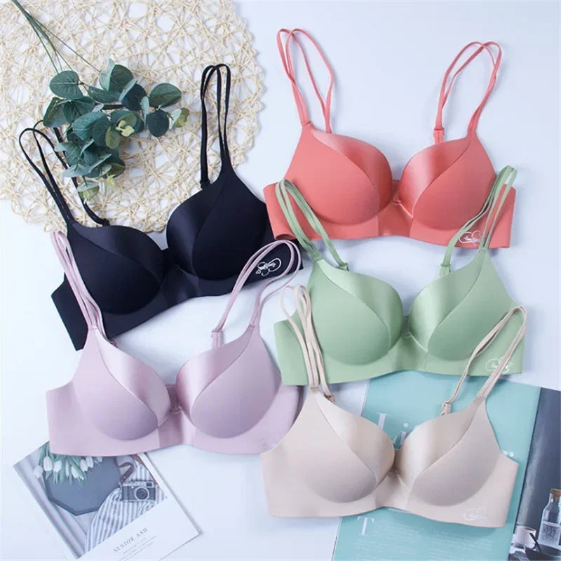 Sexy Bra Panties Set Women Push Up Cups Brassiere Seamless Bras Underwear Set Comfortable 2024 Woman Lingerie Bralette