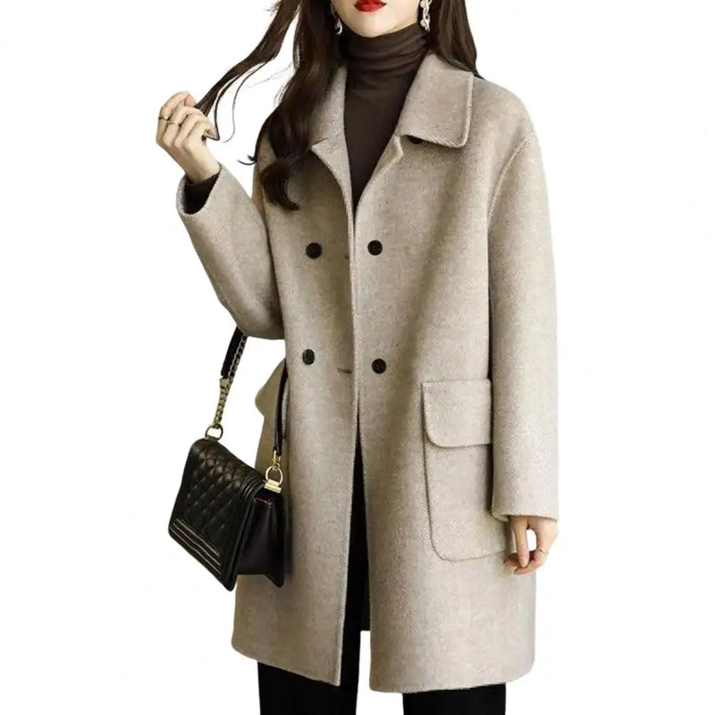 Autumn Winter Woolen Coat For Women Thickening Korean Fashion Warm Blazers Jackets Coats Women Clothing