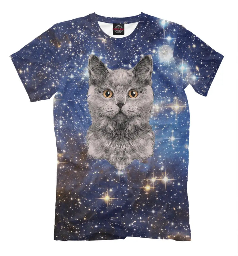 Funny Cat 3D Print Summer Men&