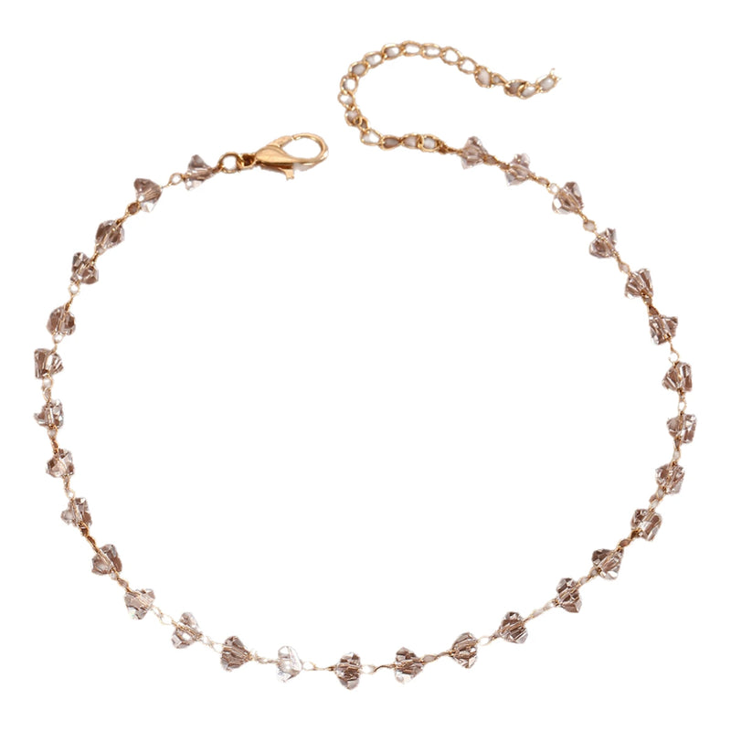 Crystal Cubic Zirconia Anklet For Women Girls Ankle Bracelet Leg Chain