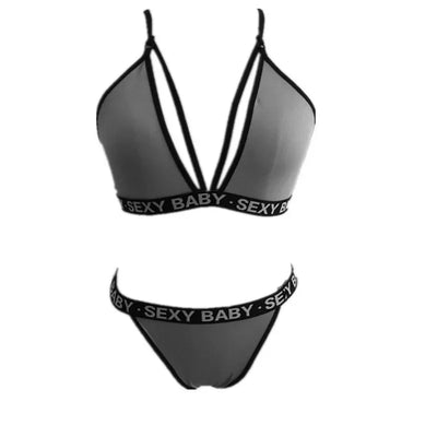 Sexy Women's Underwear Sets Bra and Panty Set Women's Underwear Bra Set Bralette Women Bra Letter Print Lace Patchwork Sexy