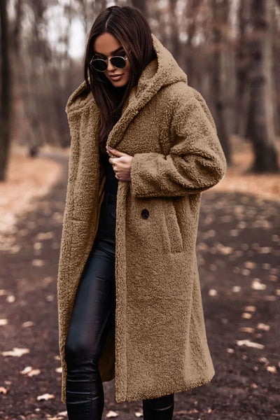 Jackets for Women Autumn and Winter Fashion Long Sleeve Tweed Coat for Women