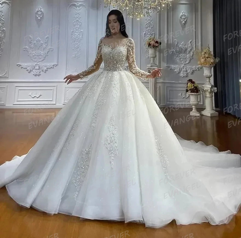 Luxury Appliques Wedding Dresses Woman&