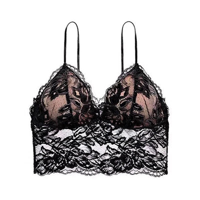 Musebree Women's Lace Embroidery Backless Sexy Bras Ladies Push Up Bra Comfortable Breathable No Wire Bra Women Beauty Back Bra