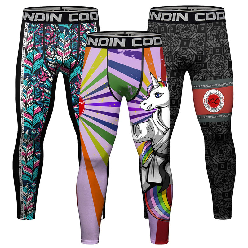 Cody Lundin MMA Clothing Men Full Subliamtion Print Leggings Sport Fitness Bjj Kickboxing wear MMA Compression Pants Tight Spats