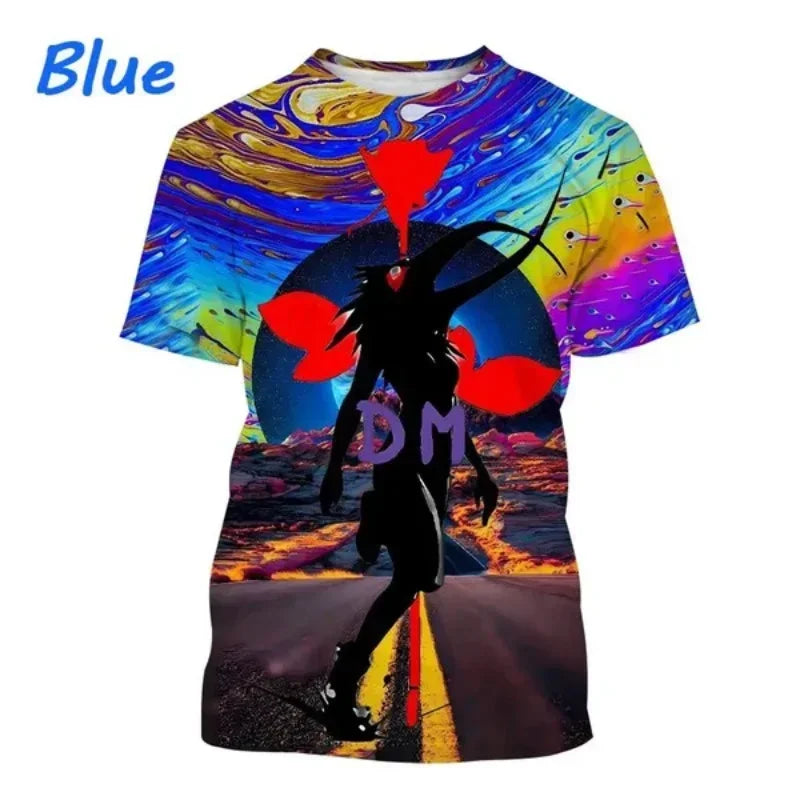 New Punk Depeche-Mode Band 3D Print T-shirt Men Clothing Personality Fashion Harajuku Street Round Neck Short Sleeve Tops