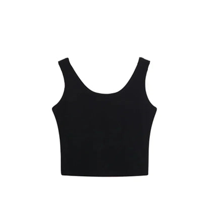 A Small Halter Vest for Women Short Yoga Exercise with A Sleeveless Sexy Slim Top