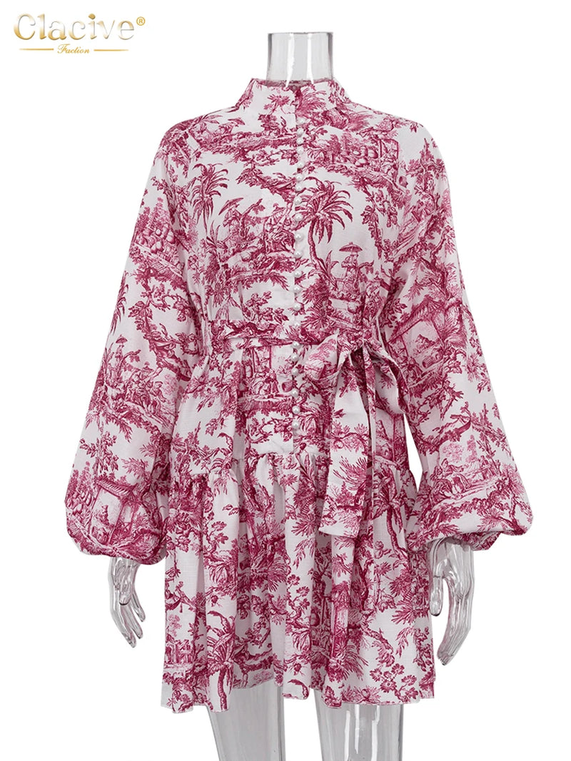 Clacive Casaul Loose Print Women&