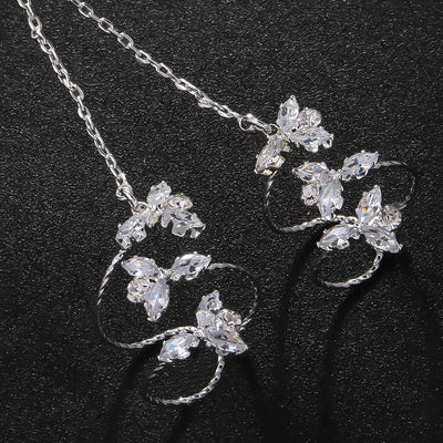 Zircon Hand Chain Bracelet Ring Bracelet Dainty Finger Hand Jewelry