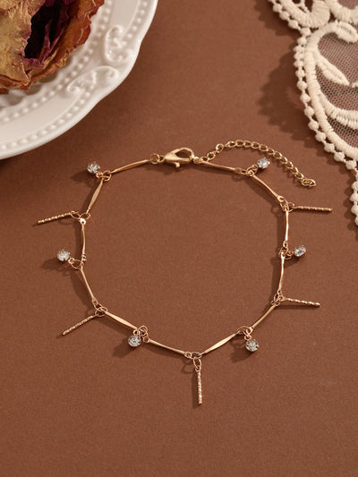 Crystal Cubic Zirconia Anklet For Women Girls Ankle Bracelet Leg Chain