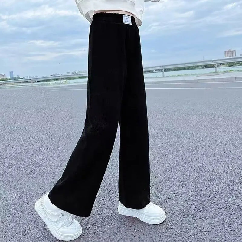 Girls Wide Leg Pants New Spring and Autumn Trendy Children&