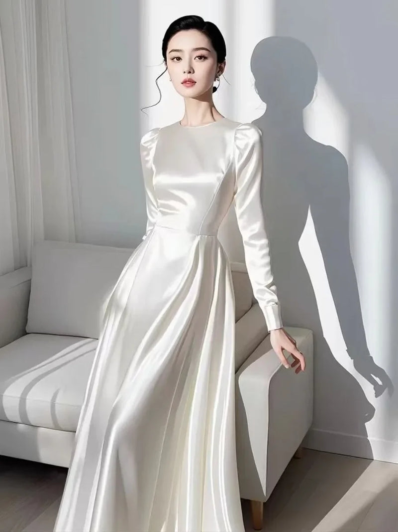 2024 Autumn Elegant Satin Women&