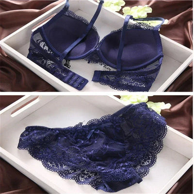 Newest Women's Push Up Embroidery Sexy Lace Floral Bra Sets Panties Underwear 5 Colors