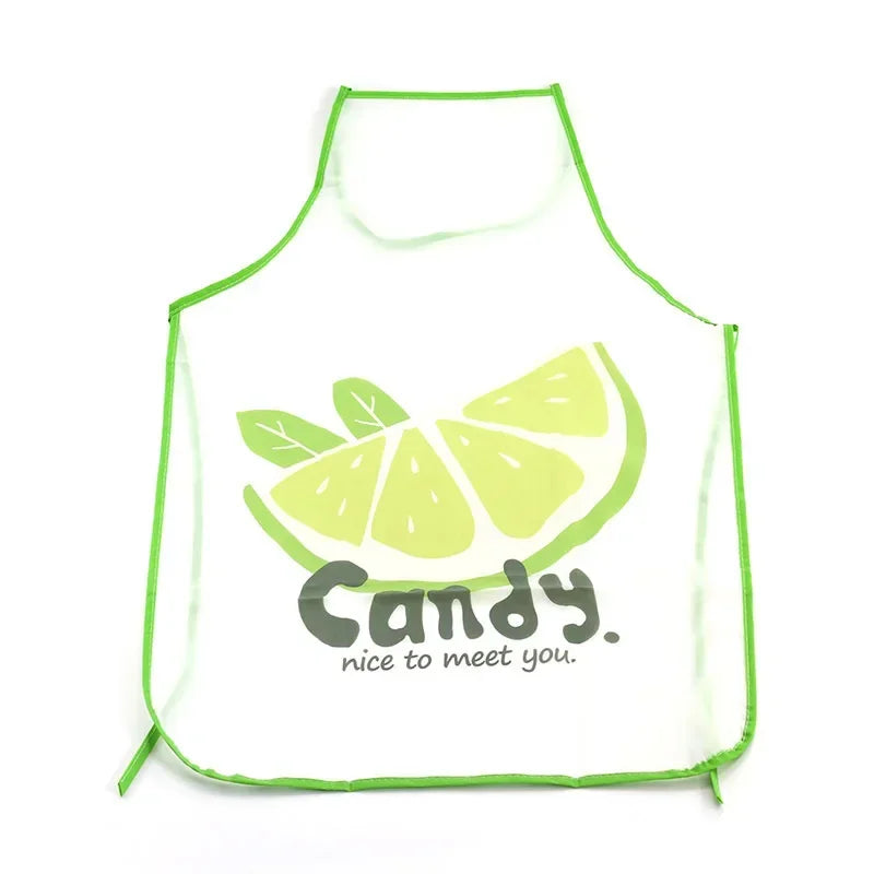 Lovely Fruit Apron Sleeveless Waterproof Anti-oil Aprons Kitchen Cooking Waist Bib Creative Women Apron 48*68cm