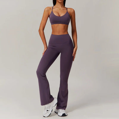 Yoga Set 2PCS Gym Clothes Sportswear Yoga Suit Women Fitness Set Tracksuits Sports Bra Gym Leggings Zipper Jacket Athletic Wear