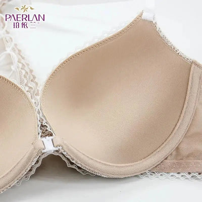 Front Buckle Three-Quarters Cup Bra Without Steel Support Sexy Beauty Back Comfortable Personality Underwear