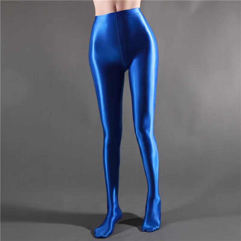 NEW Glossy Opaque Leggings Shiny High Waist Tights Sexy Stockings Yoga Pants Training Women Sports Leggings Fitness