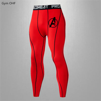 Men Compression Tights Men run Quick Dry Gym Leggings Basketball Pants Base Layer Jogging Pants Elastic Skinny Sports Trousers