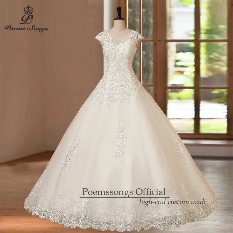 Customized Elegant A-line style wedding dress for women party dress marriage robe de mariee vestidos de novia boda wedding gowns