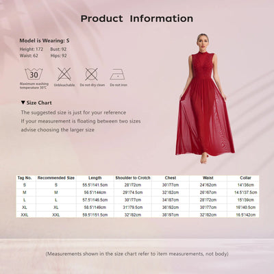 Womens Shiny Rhinestone Lyrical Dance Dress Maxi Dress Mock Neck Sleeveless Tulle Overlay Modern Contemporary Leotard Dresses