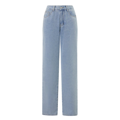 Women's Spring Summer Baggy Pants Y2K Vintage Low Waist Loose Straight Leg Denim Pants with Pockets Fashion Streetwear