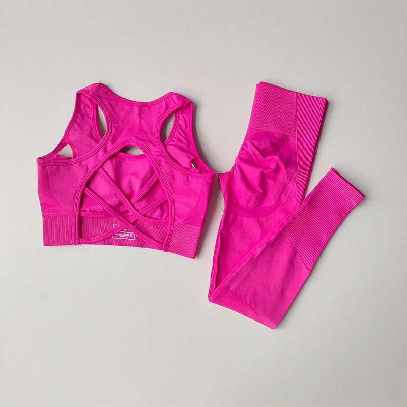 2PCS Sports Bra Women&