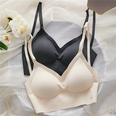 2024 Invisible Push Up Bra Backless Sexy Women Bras Low Cut Plunge Brassiere Open Back Wedding Underwear Seamless Lingerie