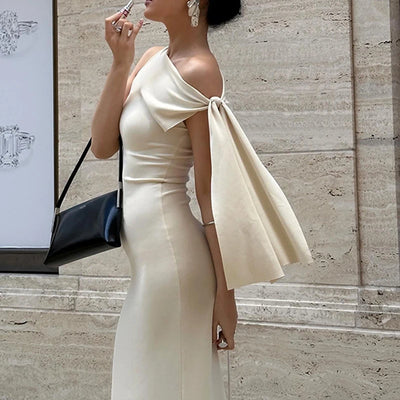 WhereMery Sexy Solid O-Neck Sleeveless Dress Summer Slim Fit Piece Long Dress Evening Club Evening Dresses Women's Clothing