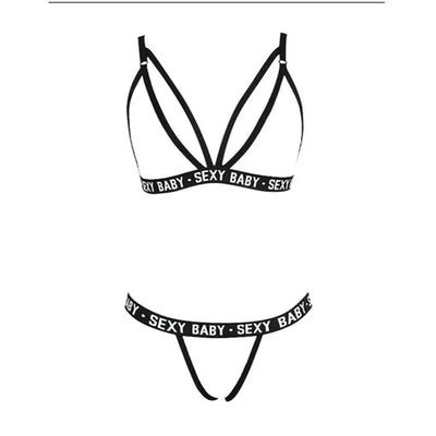 Sexy Women's Underwear Sets Bra and Panty Set Women's Underwear Bra Set Bralette Women Bra Letter Print Lace Patchwork Sexy