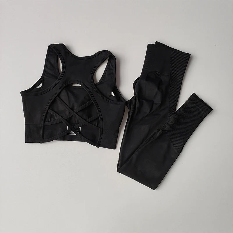 2PCS Sports Bra Women&