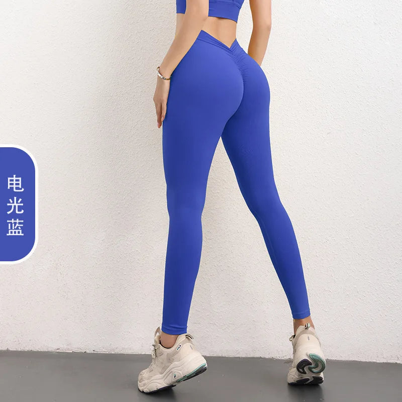 Back V Energy Leggings Push Up Sports Women&