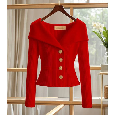 2025 New Women Cardigan Sweater High Quality High-end chic Long Sleeve Knitwear Autumn Winter Female Clothes Sweater Jacket